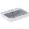 Geberit Renova Plan, lavabo, 65x48 cm, 1 trou pour robinet, avec trop-plein, 501640, 501.640.00.1, 501.640.00.1, Colorazione: bianco opaco