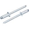 QUARKZMAN 100Pz 5/32x3/8 Rivetti A Testa Svasata Con Mandrino Argento | Rivetti Ciechi In Acciaio Al Carbonio Zincato, Acciaio Zincato