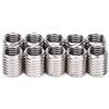 Yosoo Health Gear Manicotto Riduzione M10 M8, 10 Pz Inserto Dado, 10 Pezzi Dado Filettato con Inserto Filettato Dadi di Riduzione Filetto Inserto Manicotto di Riparazione Filetto
