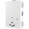 BARMAKET 20L Scaldabagno a Gas Portatile, Scaldino a Gas da Esterno con Modalità Inverno/Estate, Display Digitale e Protezioni Multiple, per Casa, Campeggio e Camper