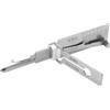 SNONESIY Decoder per chiavi in acciaio inox Stainless Steel Master Key Decoder Key Decoder Lockpicking Strumento Master Key Decoder Decoder 2 in 1 Lock Pick Gancio di precisione (KW5)