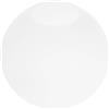FUNNETOYU Paralume in Vetro Sferico Bianco Latte 10cm, Paralume per Lampada a Sospensione, Facile da Installare, per Camera e Studio