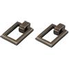 PILYON Pomello Rame2Pezzi Rame Puro Retro Armadio Guardaroba Maniglia Per Porta Ottone Pomello Per Cassetto In Stile Cinese Marrone Misura 16-16mm Passo Del Foro