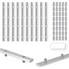 Nasxkji 10 connettori per profilo, 30 x 30 mm, scanalatura a 8 binari, 180 mm | Lega di alluminio, viti e chiave a brugola incluse, per 30 × 30 / 30 × 60 / 30 × 90, per la costruzione di mobili e telai