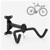 HHEMSTD Supporto da parete per bicicletta, pieghevole, fino a 30 kg, angolo regolabile 35-40°, con gancio per casco e imbottitura protettiva, per MTB, bici da corsa, e-bike, garage e cantina