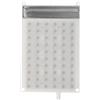HAPINARY Soffione Doccia Rettangolare 60 Fori in Plastica, Effetto Cascata | Piastra Ugelli di Ricambio, Inserto Tubo Doppio, Facile Pulizia, Bagno Beige, Risparmio Acqua