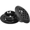 QUARKZMAN 30pz Griglia di Soffitto Circolare 19mm(3/4 Griglie d'Aria Nero | rotondo, Acciaio Inossidabile, con Fori a Maglia, per Cucina Bagno Armadio