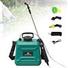 Vulaop Spruzzatore elettrico da giardino, 5L Pompa irroratrice a batteria, Polverizzatore da giardino con asta telescopica, 3 ugelli regolabili, spruzzatore a schiena per piante, diserbo e pulizia (B)