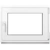 Framex Finestra in PVC 70x45 cm Bianco Anta-Ribalta DIN Destra Doppio Vetro | Doppio Vetro 32 mm, Larghezza x Altezza: 700 x 450 mm, per Cantina, Garage, Casetta da Giardino e Ripostiglio