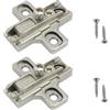 bricoleva.it Set 2 Pezzi Base per Cerniere Salice con Viti - Altezza H3, Compatibile con Cerniere Regolabili