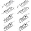 Srvauyea 8 Pezzi Perni a Molla in Acciaio Inox 304, Chiusura a Molla, 52mm Perni a Molla in Acciaio Inossidabile, Serratura Compatta, Bullone a Molla per Contenitori, Armadi o Porte