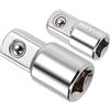 QUARKZMAN 3/8 (F) a 1/2 (M) & 1/4 (F) a 3/8(M) Presa Adattatore Set 2pz, Femmina a Maschio, Cr -V Acciaio