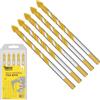 SabreCut 5pcs SCTBB7 7mm x 125mm Punta piastrelle vetro Durevole | Durevole multi-material punta offre pulito, preciso foratura in ceramic, porcelain, granite e marble