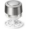 FLUVIA Pulsante cisterna universale scarico semplice per WC, ricambio per cisterne, pulsante per WC, scarico singolo, finitura cromata, diametro 36 mm FLUVIA
