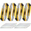 Firschoie 8 Pezzi Coltello a Lama, Taglierino Cutter con lama di ricambio, lama sostituibile, Manico in ABS antiscivolo a scomparsa e doppia serratura, Coltelli per artigianato, lavori di taglio