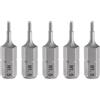 QUARKZMAN 5Pz H1.5 Punte Avvitatore Esagonale 1/4 Gambo Esagonale 25mm L | Inserti per Avvitatore Professionali Testa Esagonali Magnetica in Acciaio S2