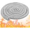 PRITOK Lunghezza 2,5 m di filo di tenuta: filo di tenuta per forno, diametro 22 mm, in fibra di vetro, ignifugo, per stufa, guarnizione per forno (bianco)