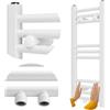 GRANITAN Scaldasalviette RAVEN 70x30 cm, Bianco | Scaldasalviette e Portasalviette Efficiente, Scaldasalviette Utilizzabile, Radiatore per Bagno, 193W