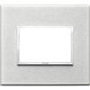 Vimar 21653.02 Eikon Evo Placca alluminio 3M, Grigio Next
