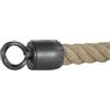 Gepotex Terminale in ferro battuto con anello per corrimano da 30 mm, fune di intercettazione/corda per scale