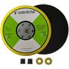 HOTCKB 150mm Platorello di Levigatura 2Pcs Platos Soporte con Filettati M8 | 6 Pollici Disco Abrasivo con Filettatura Esterna M8/5/16, Gancio ad Anello Platorelli Piatto Abrasiva per Meuleuse Elettrica