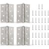 jiuxlaan 4 Pcs Cerniere per Legno Pesanti, Cerniere Pieghevoli a Sfera | Cernieres Porte Acciaio Inox, Cerniera a Vite per Ante Finestre Cassetti (100x73x2mm)