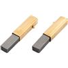 HALLMERS 2 spazzole per motore in carbonio da 8 mm x 11 mm x 70 mm, per aspirapolvere industriale, con bobina a molla, filo di rame, accessori elettrici di ricambio per spazzole elettriche in grafite