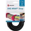 VELCRO Brand VELCRO® One Wrap® - Fascetta stringicavo 20 mm x 330 mm, 25 pezzi, colore: Nero