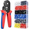 TINA.WIN Set di pinze crimpatrici con 1500 terminali | Pinza crimpatrice per terminali da 0,25-10 mm², set di pinze crimpatrici per lavori di manutenzione elettrica