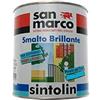 San Marco SINTOLIN SMALTO VERNICE BRILLANTE SINTETICO UNIVERSALE PER ESTERNO/INTERNO COLORE VERDE MONTANO 375 ML.