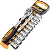 Tolsen Set Kit Chiavi a Bussola 12 pz Professionale Custodia Chiave a cricchetto