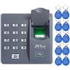 LIBO Smart Home LIBO Tastiera Biometrica per il Controllo Dell'accesso Delle Impronte Digitali, 500 Utenti, con 10 pz portachiavi di prossimità RFID 125KHz, per Sistema di Serratura Elettrica Casa/UfficioTastiera