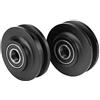 Nikou 2Pcs Rulli per Porta del Fienile, Scorrevoli Ruote Puleggia per Finestra Scorrevole, Armadio, Ferramenta