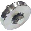PEBSHOP RUOTA PER CANCELLI CON BULLONE 1 C. GOLA V (Ø 140 mm. Spessore 26 mm.)