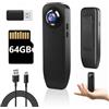 Bextgoo Body Cam 1080P, Mini Telecamera Spia 64 GB, Bodycam Polizia Professionale | Telecamera Spia senza WiFi, Bodycam Polizia Professionale con Batteria Lunga Durata da 1000 mAh, Visione Nottu e Movimento