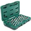 SATA ST09545G - Set di accessori per cricchetti da 1/4 e 3/8, adattatori, barre di prolunga e giunti universali
