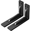 OUFEIJIA EUR Confezione da 2 Staffe a Muro in Acciaio Inossidabile per Mobile TV, Telaio di Supporto Triangolare per Carichi Pesanti, Fissaggio in Ferro ad Angolo Retto(6-inch)