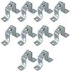 ARLI 10 binari inclinati per guida di supporto, supporto per guida per guida di trasporto, distanziatori inclinati zincati con filettatura M5 (10 x supporti)