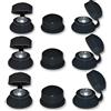 Falcon Workshop Supplies Ltd 50, coperture ondulate in plastica vite copertura cinghia tappi - nero