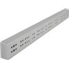 SOTECH Listello Distanziale per Guide sottopavimento LxHxP | 25 x 50 x 486 mm Grigio Argento Binario Distanziatore per Guida sotto il Pavimento