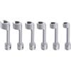 CCLIFE Diesel - Set di chiavi a bussola, 6 pezzi, 1/2, 12-19 mm, extra profonda, a forma di L, design professionale, per officina