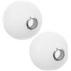 INOOMP Paralume Sferico Satinato in Plastica per Lampada a Sospensione G9, Copertura Decorativa Resistente Agli Urti per Lampade da Tavolo e Applique da Muro, Set da 2 Pezzi per Uso
