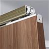 RENLXFI Binario per Porta Scorrevole Kit Di Binari Per Porte Scorrevoli Per Armadi, Set Di Ferramenta E Guide Per Porte A Scomparsa Universali In Alluminio, Montaggio A Soffitto/parete(104in/264cm)