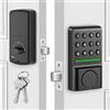 MYPIN Serratura Intelligente per Porta, Senza Chiave con Tastierino Numerico | blocco automatico, codice monouso, tasti retroilluminati, alimentazione di emergenza tramite USB-C, non richiede app