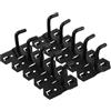 Beatifufu Ganci per Pannelli Portautensili in Ferro Nero Foro Quadrato, 10 Pezzi, Resistenti per Esposizione e Organizzazione in Negozio o Garage