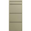 KARE Design scarpiera Caruso 3 Plus 1, khaki, 115x56x15 cm | ante basculanti, max. 6 paia di scarpe, salvaspazio, slim, materiale robusto