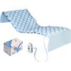 Geriafy Nuba Materasso antidecubito a pressione alternata con compressore | Livello 1, 130 celle d'aria, pressione regolabile, PVC da 0,3 mm, 200x90x7 cm, fino a 135 kg, dispositivo medico Classe I