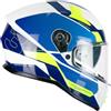 CGM Casco integrale,333G ONYX SPORT Blu Giallo fluo, L