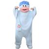 HULG Silly Onesie. Tuta Intera Mostro Bocca Grande in Pile Corallo Morbido, per Adulti, Pigiama Divertente e Caldo per Feste di Compleanno e Carnevale