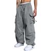 RUMAOZIA Pantaloni cargo da uomo Baggy - pantaloni larghi da uomo Hip Hop Y2K pantaloni da jogging streetwear pantaloni casual con elastico oversize vintage a gamba larga, pantaloni lunghi